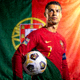 足球传奇球星 Cristiano Ronaldo 肖像 - 葡萄牙国家队