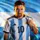 足球传奇球星 Lionel Messi 肖像 - 阿根廷国家队